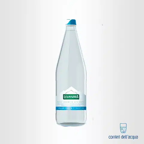 Acqua Lievemente Frizzante Levissima 1 Litro Bottiglia in Vetro