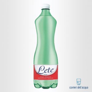 Acqua Effervescente Naturale Lete 1 Litro Bottiglia di Plastica PET