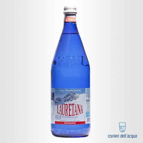 Acqua Frizzante Lauretana 1 Litro Bottiglia di Vetro