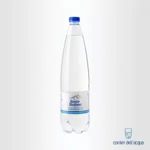 Acqua Leggermente Frizzante Santo Stefano 1 Litro Bottiglia di Plastica PET