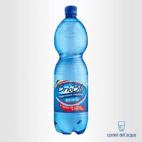Acqua Lievemente Frizzante Brio Blu Rocchetta 1 Litro Bottiglia di Plastica