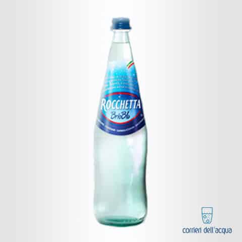 Acqua Lievemente Frizzante Brio Blu Rocchetta 1 Litro Bottiglia di Vetro