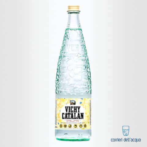 Acqua Lievemente Frizzante Vichy Catalan 1 Litro Bottiglia di Vetro