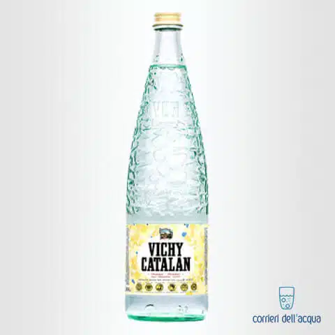 Acqua Lievemente Frizzante Vichy Catalan 1 Litro Bottiglia di Vetro