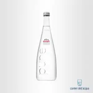 Acqua Naturale Evian 075 Litri Bottiglia di Vetro