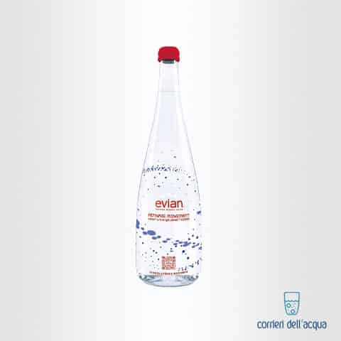 Acqua Naturale Evian Virgil Abloh 075 Litri Bottiglia di Vetro