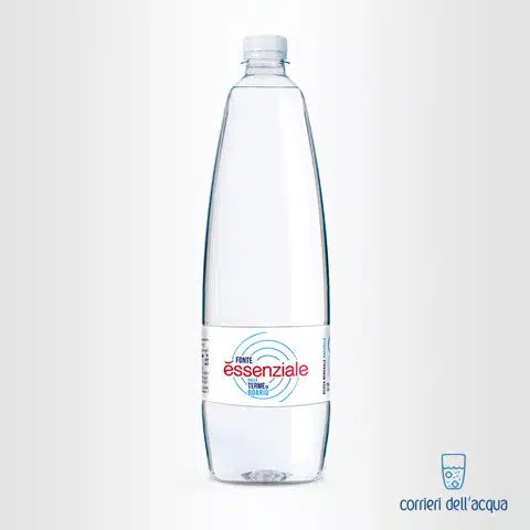 Acqua Naturale Fonte Essenziale 1 Litro Bottiglia di Plastica