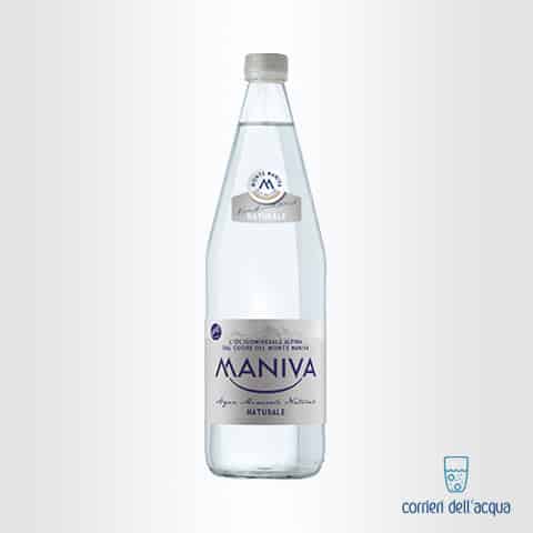 Acqua Naturale Maniva Classic 1 Litro Bottiglia di Vetro