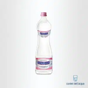 Acqua Naturale Sorgesana 1 Litro Bottiglia di Vetro Bianco